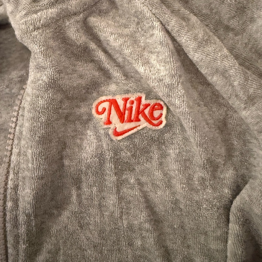 Nike Gray Zip-Up Hoodie